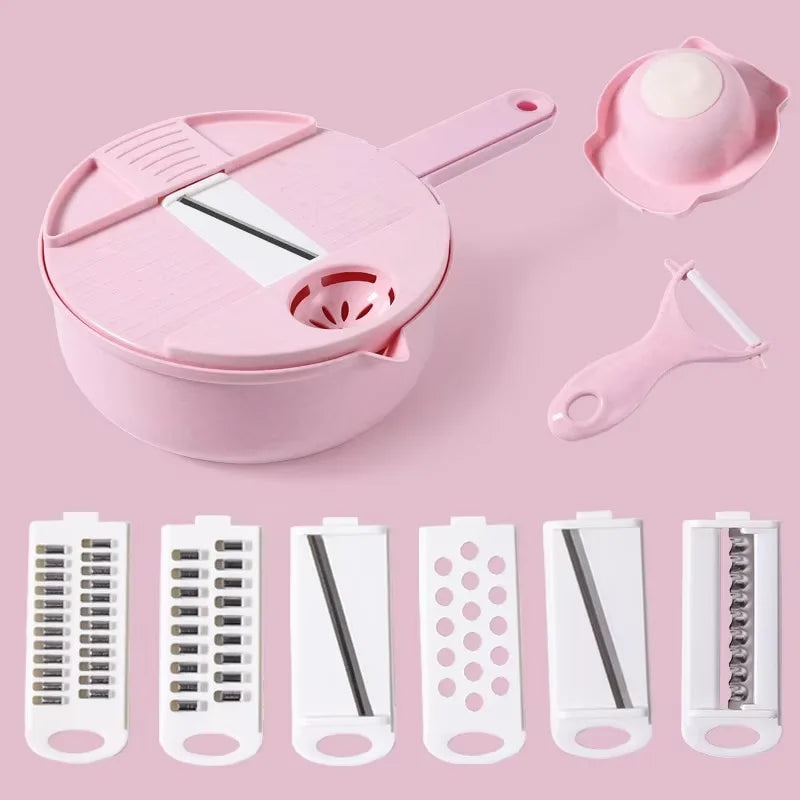 Multi-Function Vegetable Chopper and Grater for Effortless Meal Prep