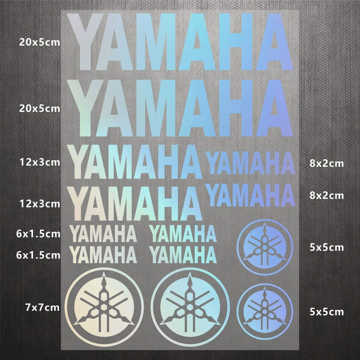 Yamaha Logo Stickers for Motorcycle Tank Helmet Decals