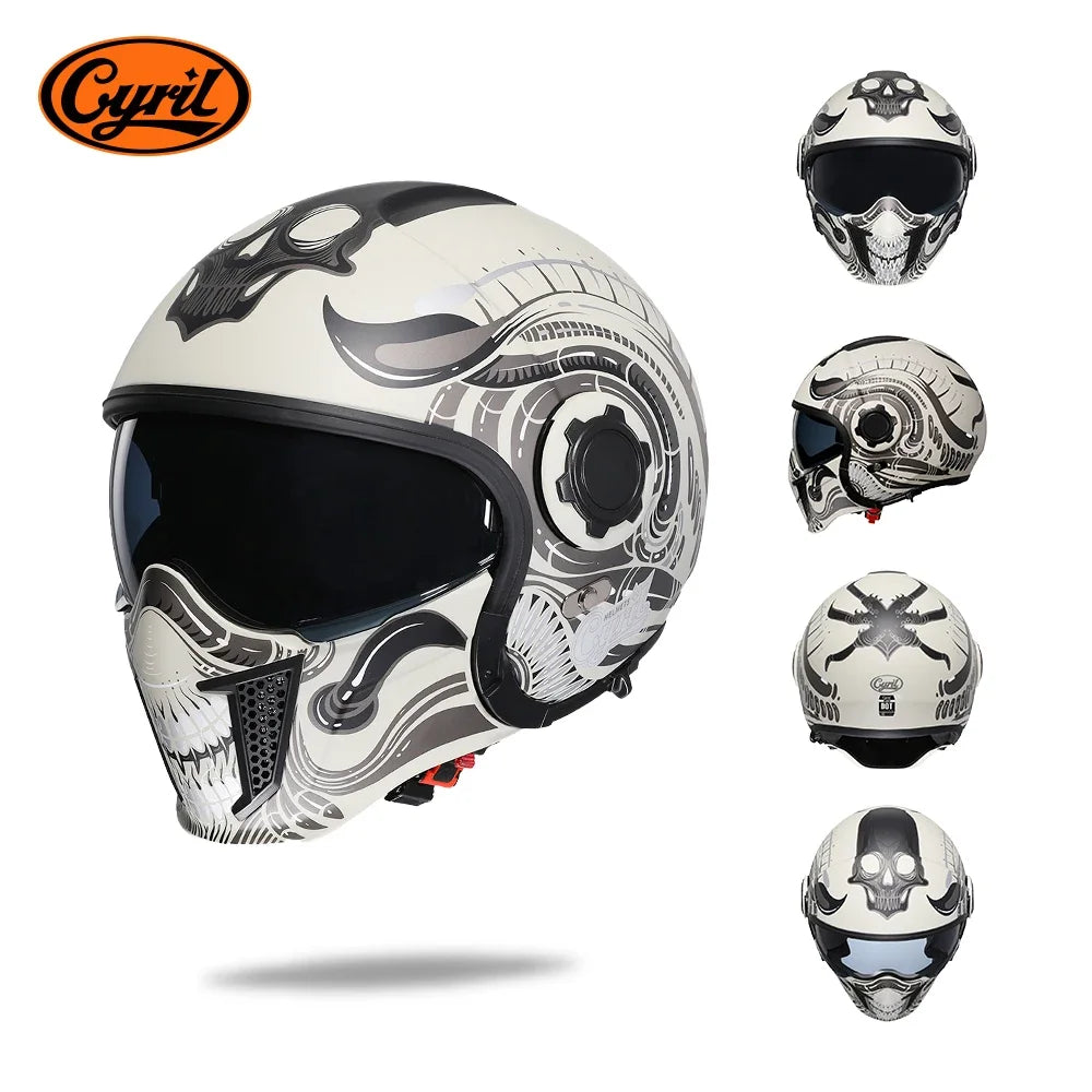Cyril Modular Motorcycle Helmet DOT ECE Approved Full Face