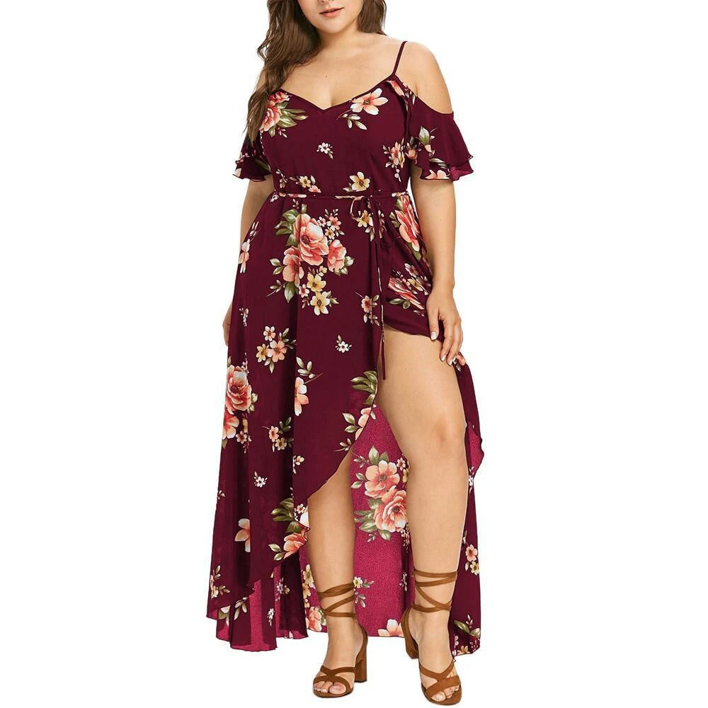 Casual Summer Flower Print Dress for Women