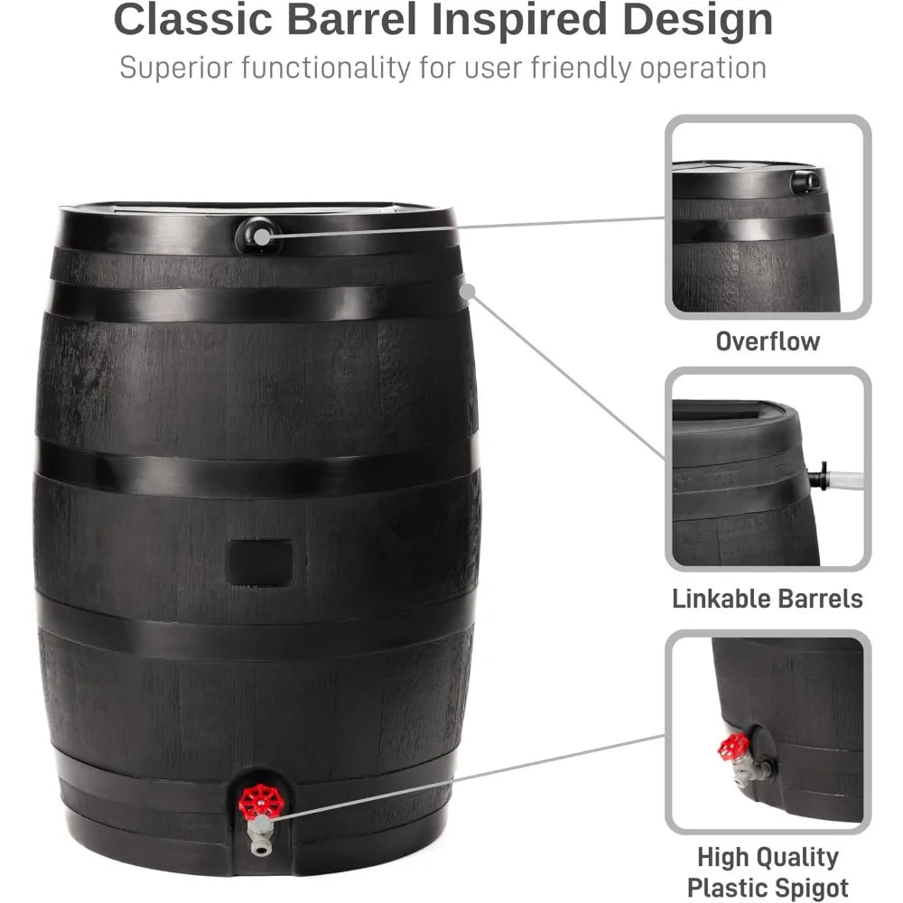 Eco-Friendly Rain Barrel for Sustainable Water Collection