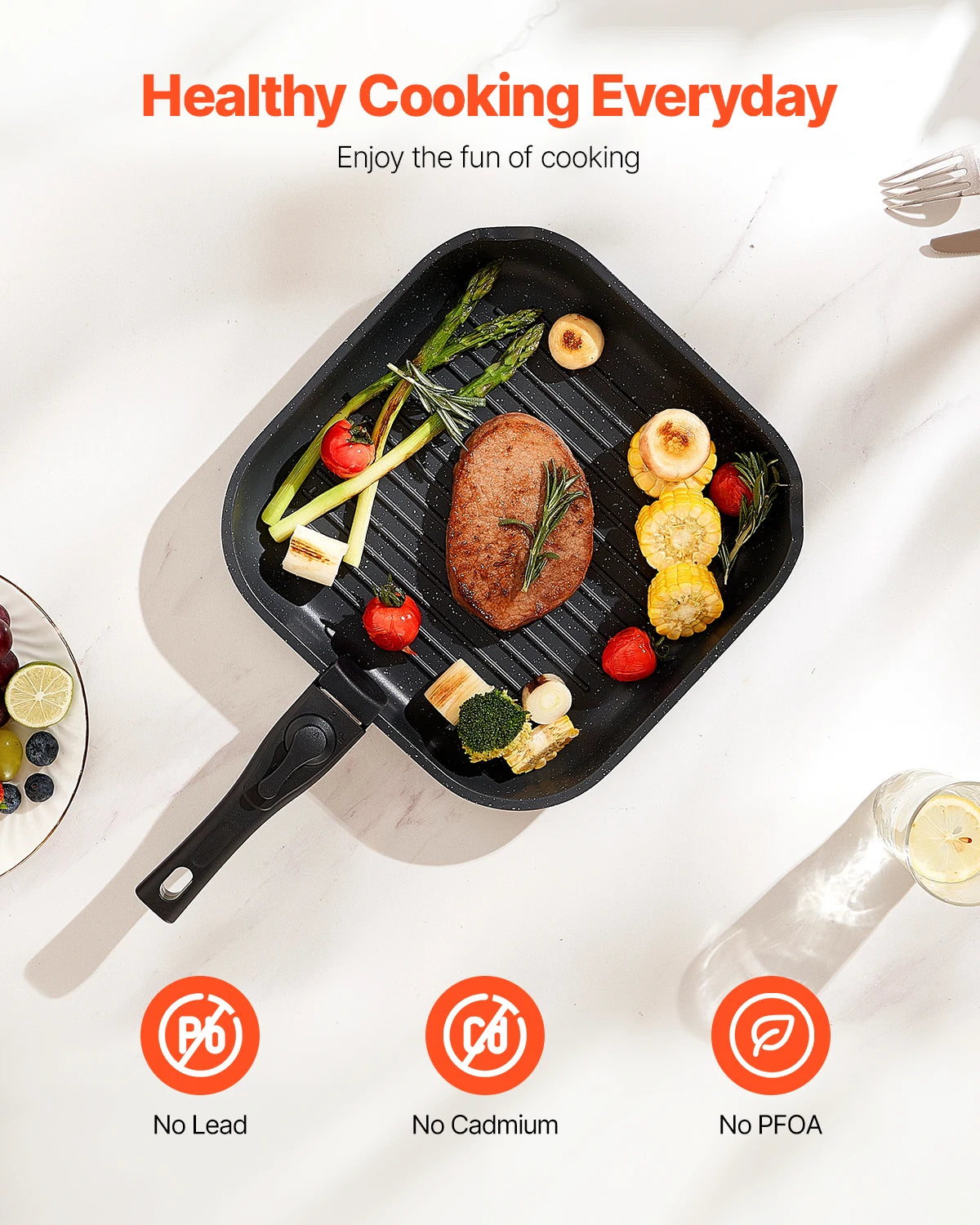 VEVOR 17 Piece Nonstick Cookware Set for Modern Kitchens