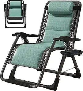 Zero Gravity Outdoor Lounge Chair Pair With Cushions