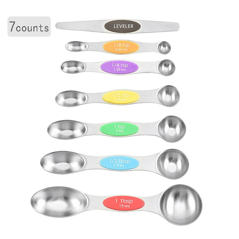 Double-Ended Measuring Spoons for Accurate Spice Measurement