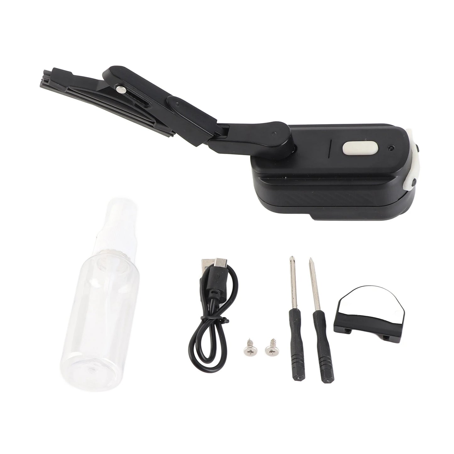 Motorcycle Helmet Wiper Adjustable Two Speed ABS Windshield Cleaner