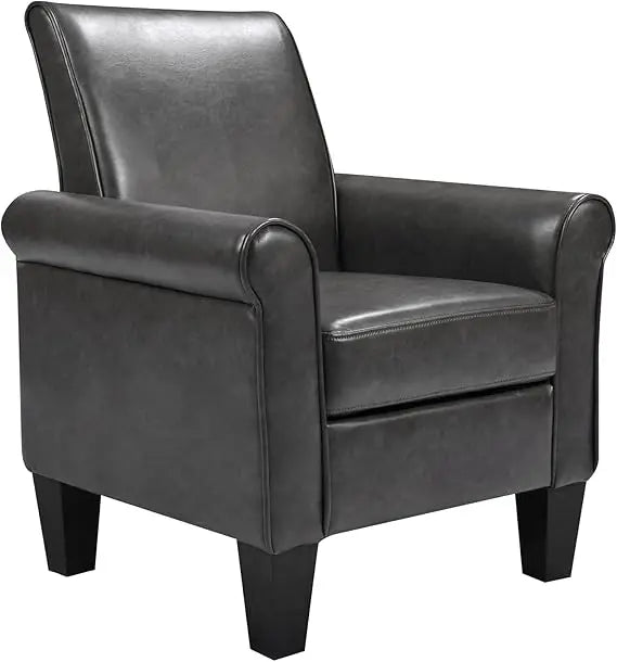 RBXC Faux Leather Accent Chair Modern Club Arm Chair