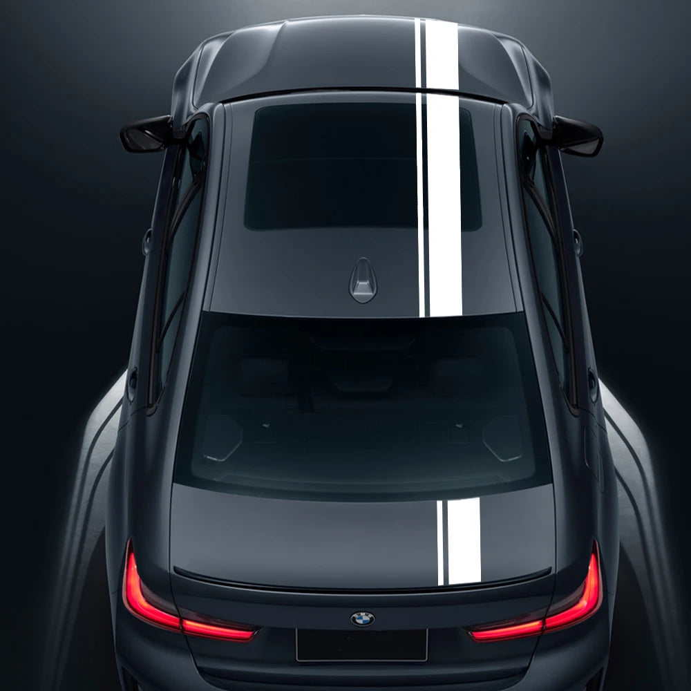 BMW 3 Series Hood Trunk Racing Stripes Vinyl Decals Kit