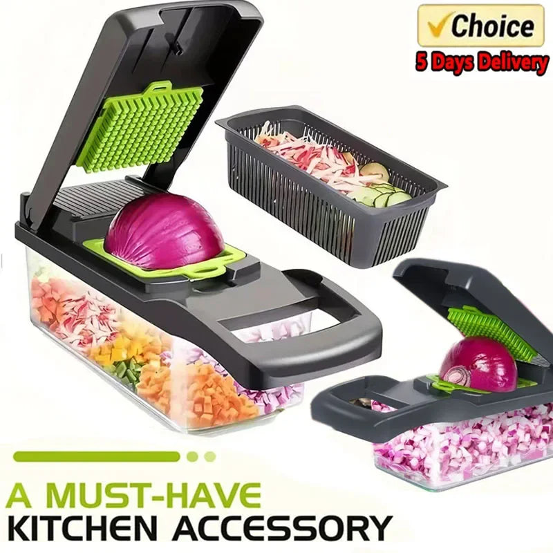 Multifunctional Vegetable Chopper Slicer Dicer for Effortless Cooking