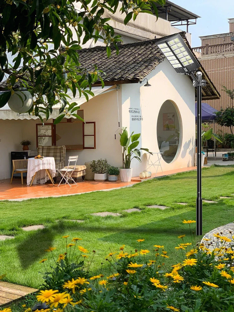 Solar Street Lights Outdoor With Motion Sensor And Remote Control