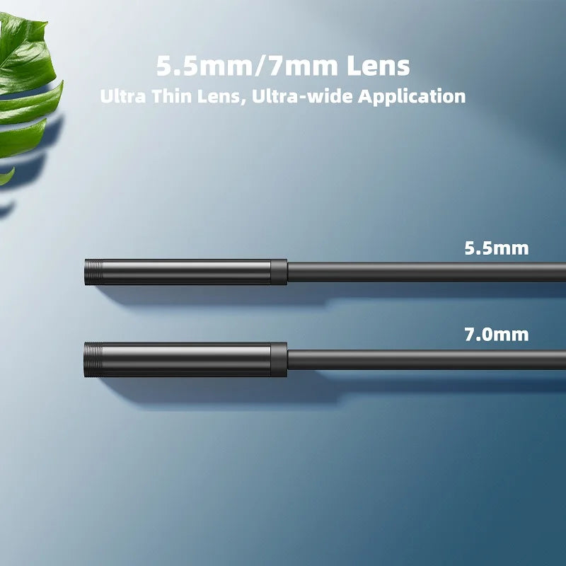 5.5MM 7MM Android Endoscope 3IN1 Type C Micro USB Mini Camera Pipe Inspection Borescope 6 LEDs Waterproof for Smartphone PC