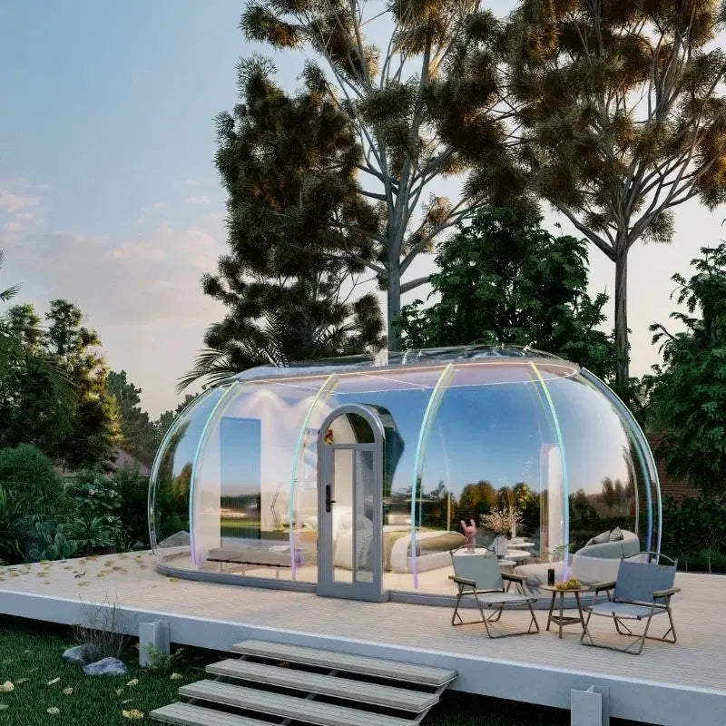 5.9 Meter Outdoor Dome Tent Transparent Starry Sky Capsule Tent Waterproof Igloo Tent