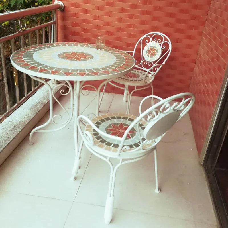 Lounge Sectional Garden Furniture Set Modern Natural Metal Balcony Garden Furniture Nordic Design