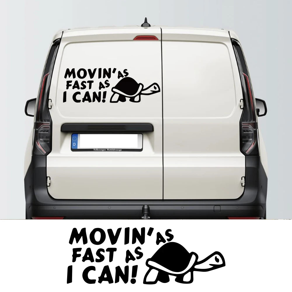 Car Stickers for Motorhome Horsebox Caravan Camper Van Body Back Door Turtle Decor Decals Auto Tuning Accessories Vinyl Cover