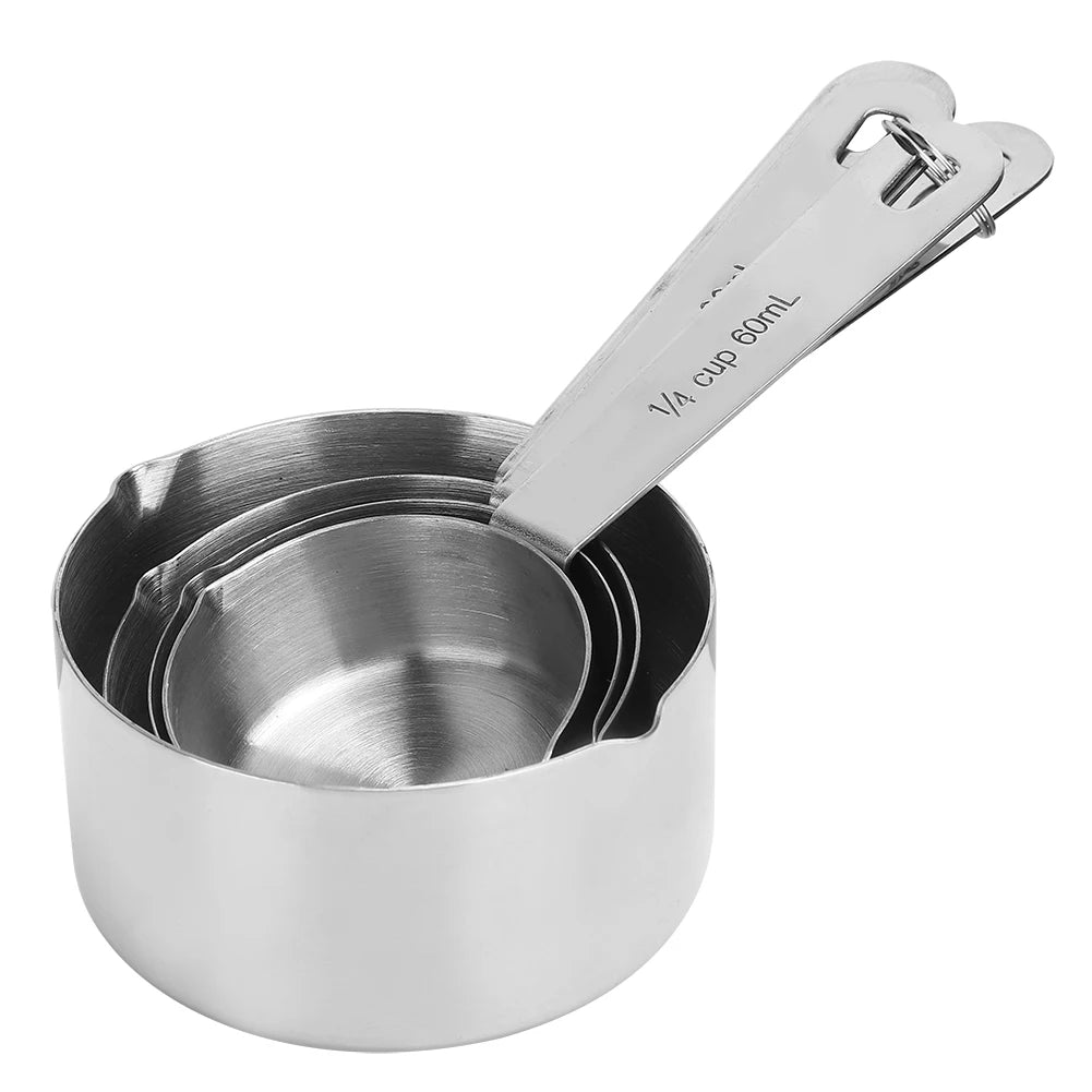 Stainless Steel Measuring Cups Set for Kitchen and Baking