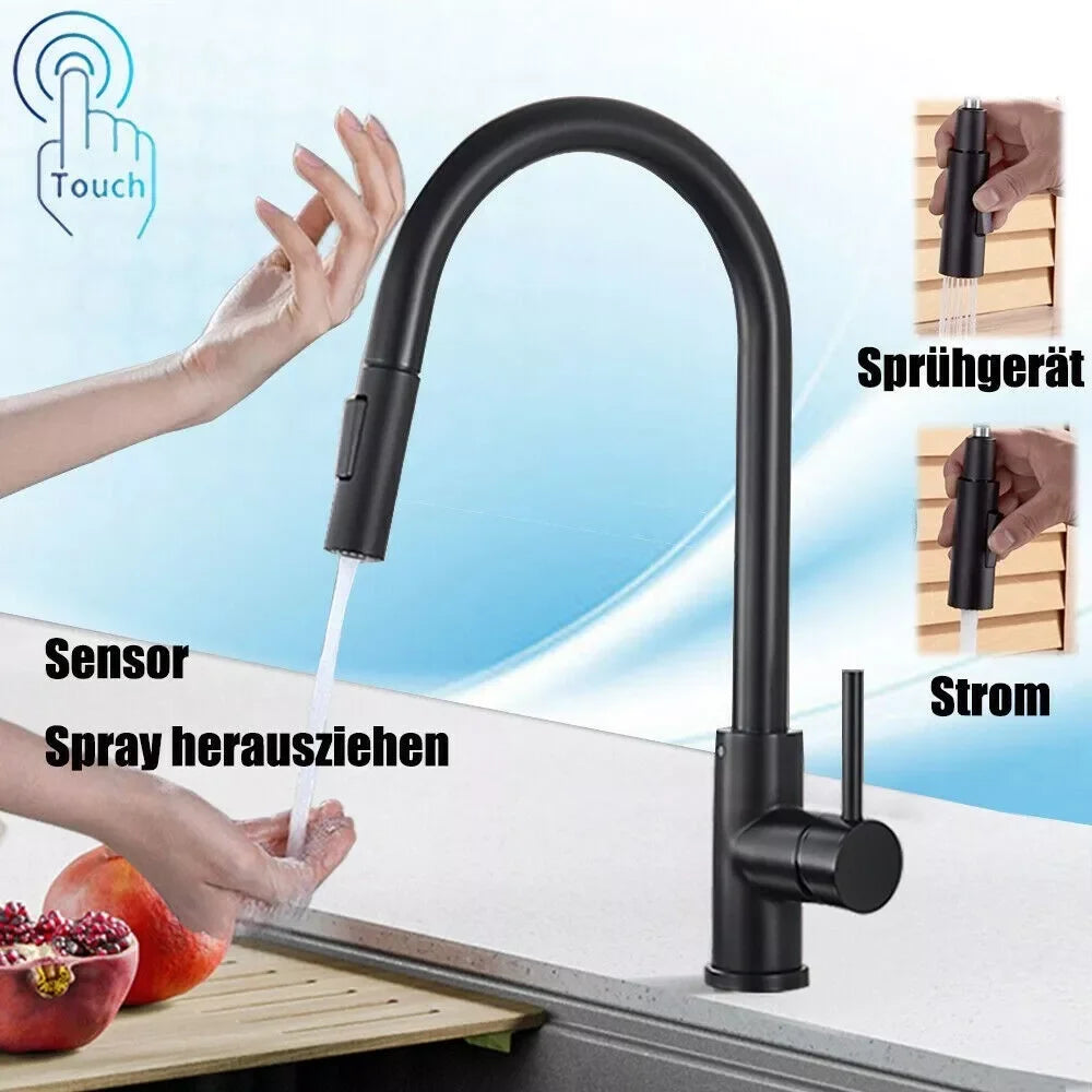 MYQualife Pull Out Sensor Kitchen Faucet Touch Control