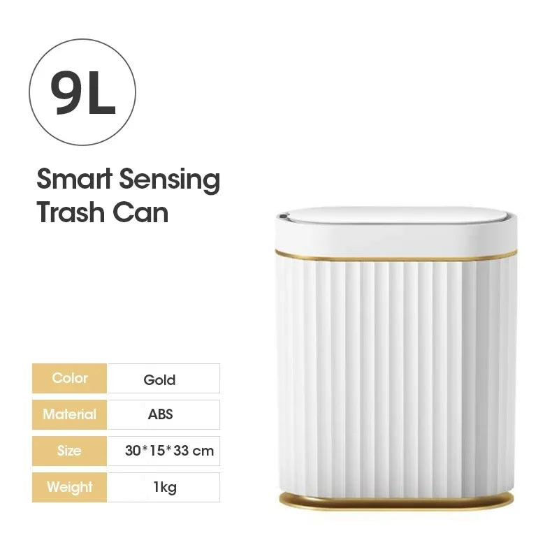 5L 7L 9L Smart Sensor Trash Can Electronic Automatic Garbage Bin for Kitchen and Bathroom