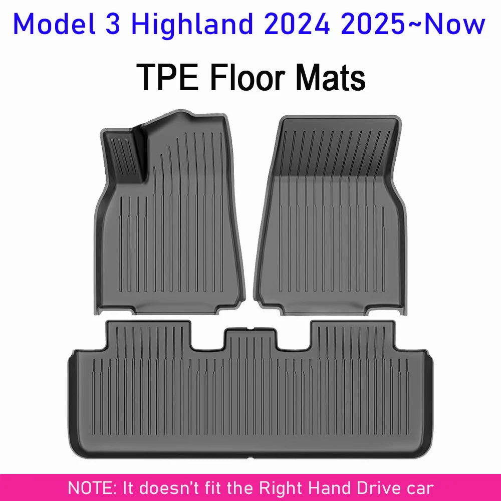 All Weather Floor Mats For Tesla Model Y And Model 3