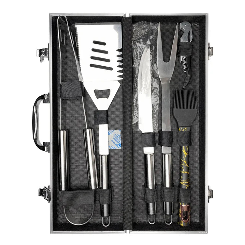Choice Stainless Steel Barbecue Tool Set With Cloth Bag