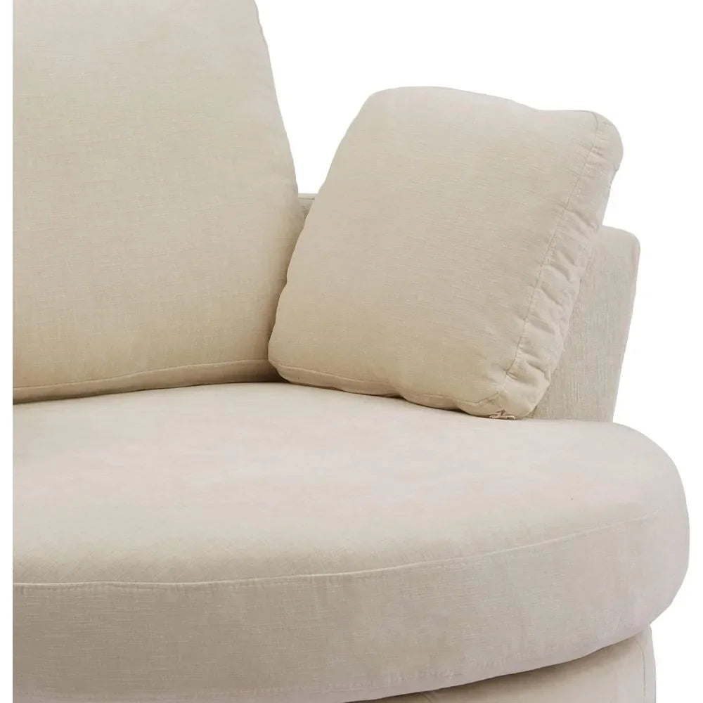 Modern Swivel Accent Barrel Chair for Stylish Living Spaces