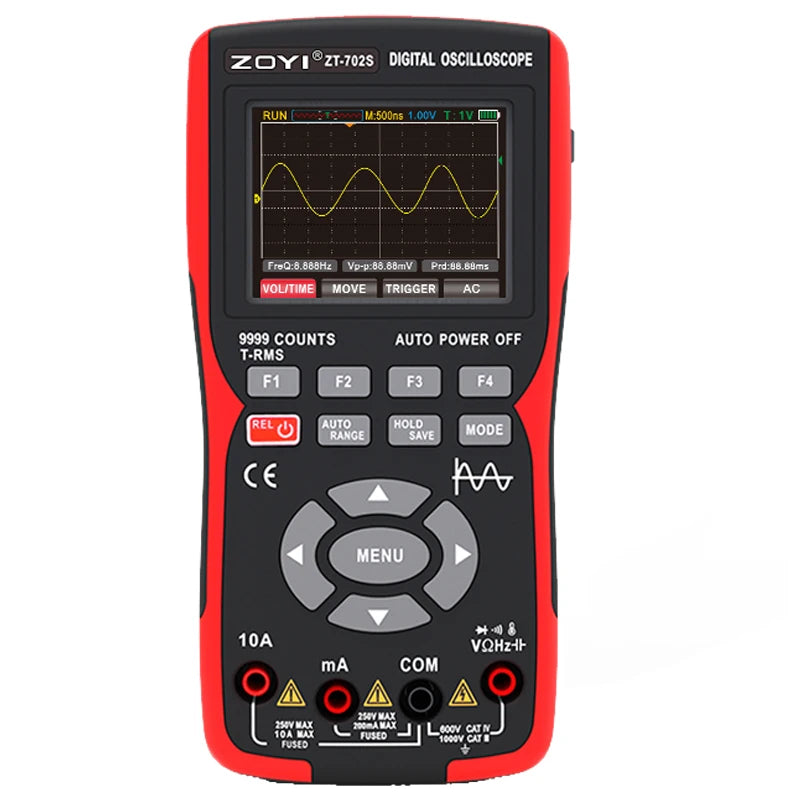ZOYI ZT-702S 2 In 1 Handheld Digital Oscilloscope Multimeter