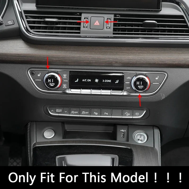 Audi A4 Q5 Console Multimedia Button Covers Decoration Stickers