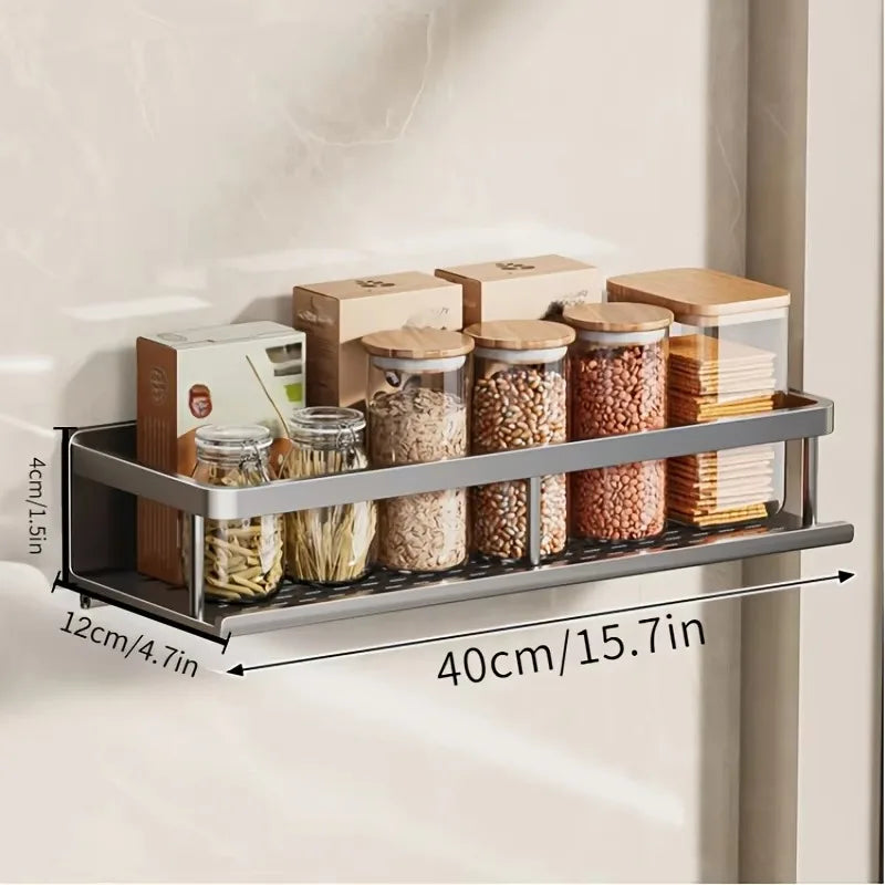 Choice Aluminum Wall Mounted Shelf Kitchen Spice Rack