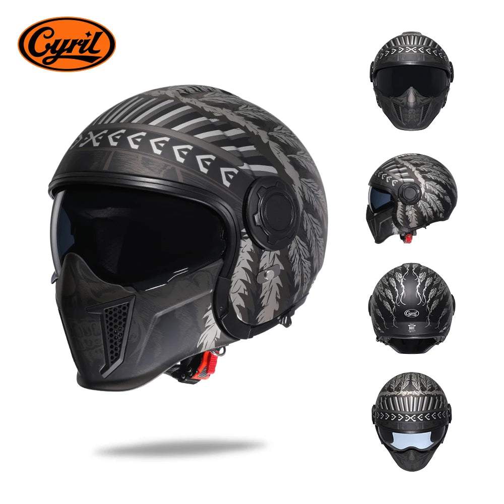Cyril Modular Motorcycle Helmet DOT ECE Approved Full Face