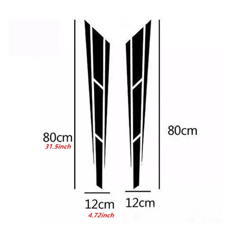 Personalized Waterproof Car Sticker Stripe Auto Modified Body Decoration Covering Film Skin Styling Accessories