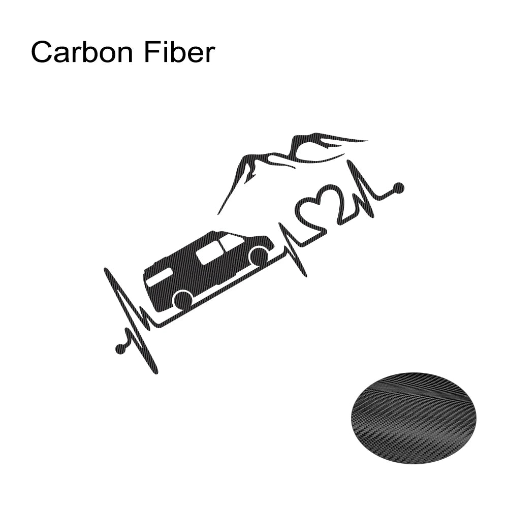 Various Sizes Camper Van Vinyl Decal Mountain Style Sticker Waterproof Auto Decoration for Car Body Bumper Rear Window Laptop