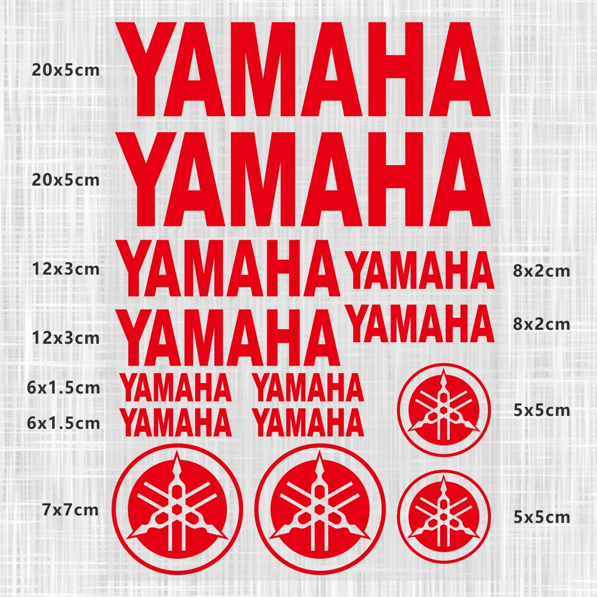 Yamaha Logo Stickers for Motorcycle Tank Helmet Decals