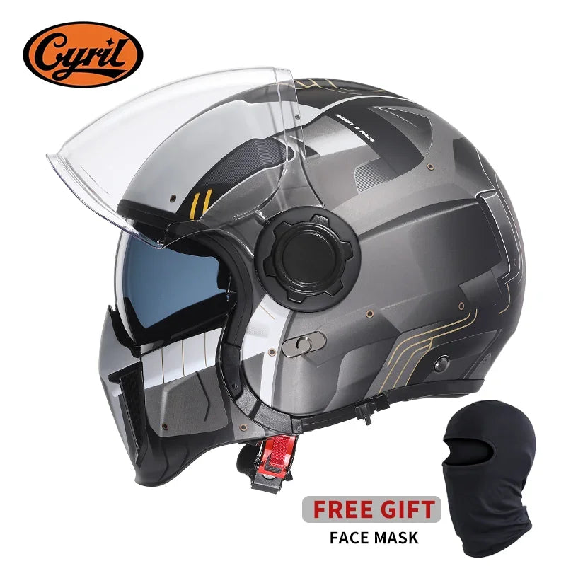 Cyril Modular Motorcycle Helmet DOT ECE Approved Full Face