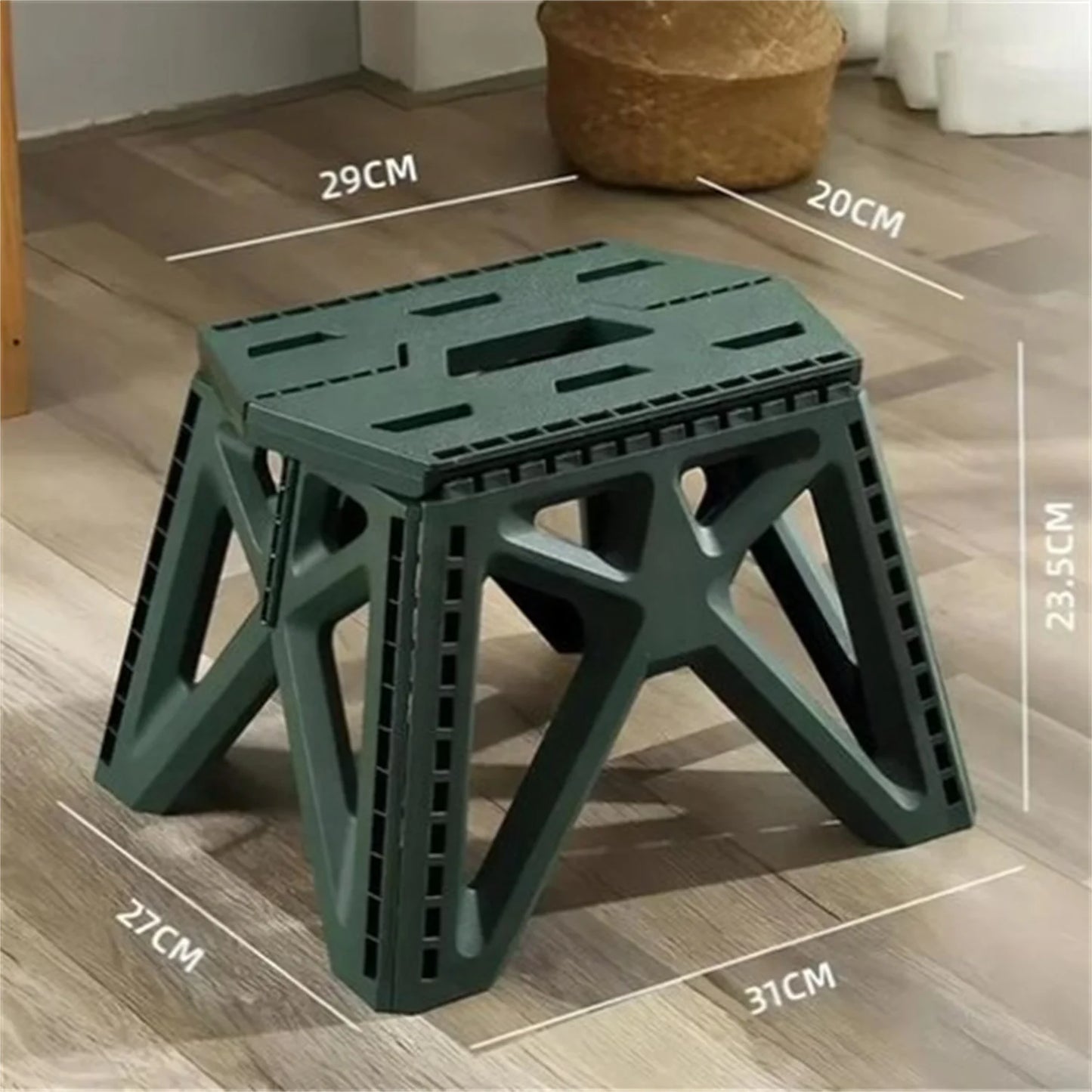 LELINDA Outdoor Folding Stool Portable Beach Chair Camping
