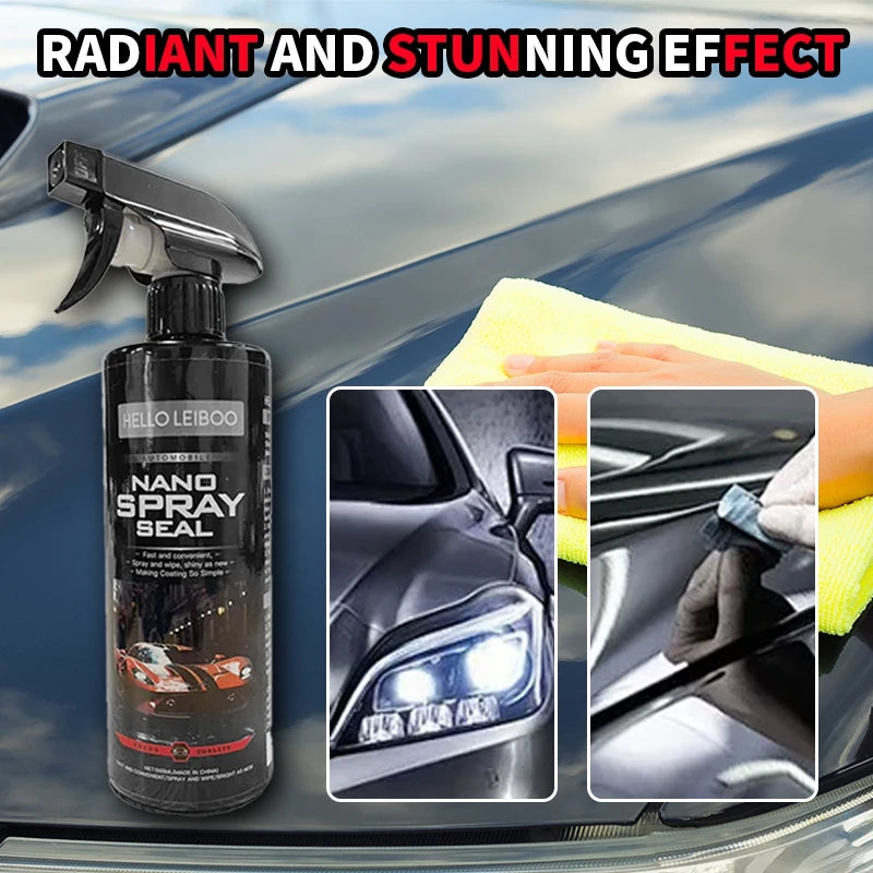 LEIBOO 10H Car Coating 500ML Nano Liquid Glass Plated Crystal Hydrophobic Waterproof Polishing Paint Hardness Car Polish Wax
