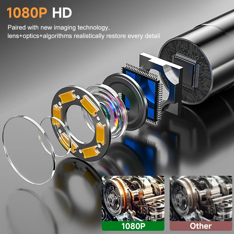 Articulating Borescope Inspection Camera with 1080P Resolution
