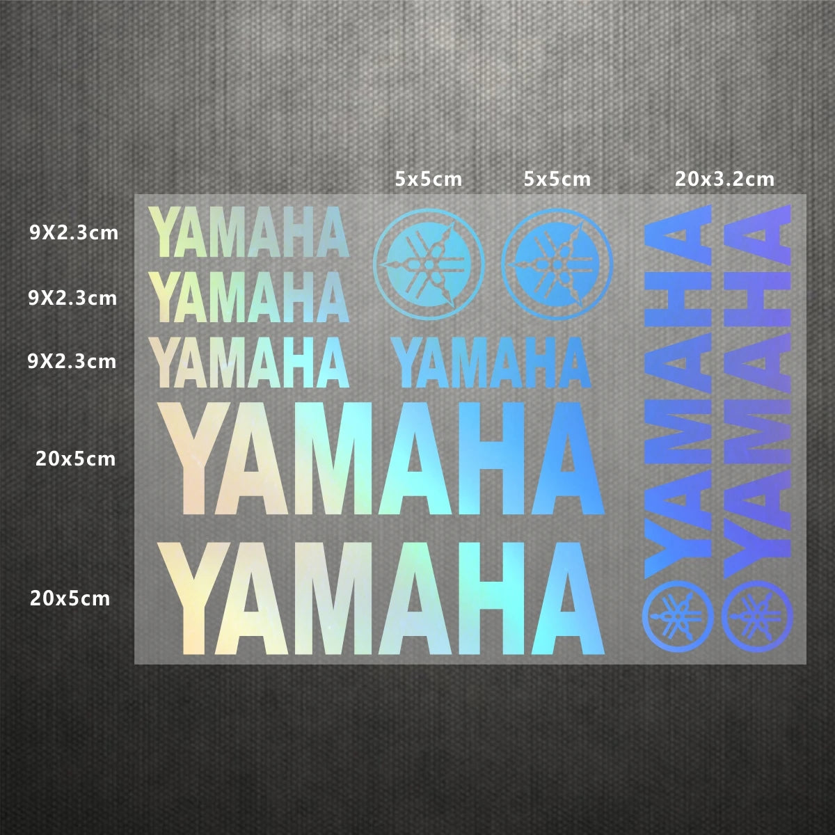Yamaha Logo Stickers for Motorcycle Tank Helmet Decals