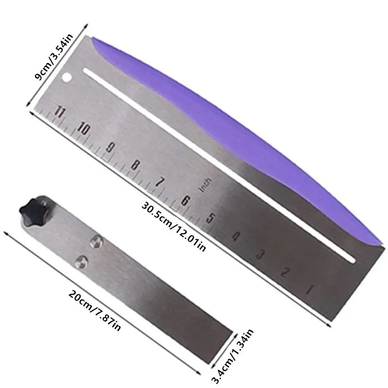 Adjustable Stainless Steel Cake Scraper for Perfect Edges