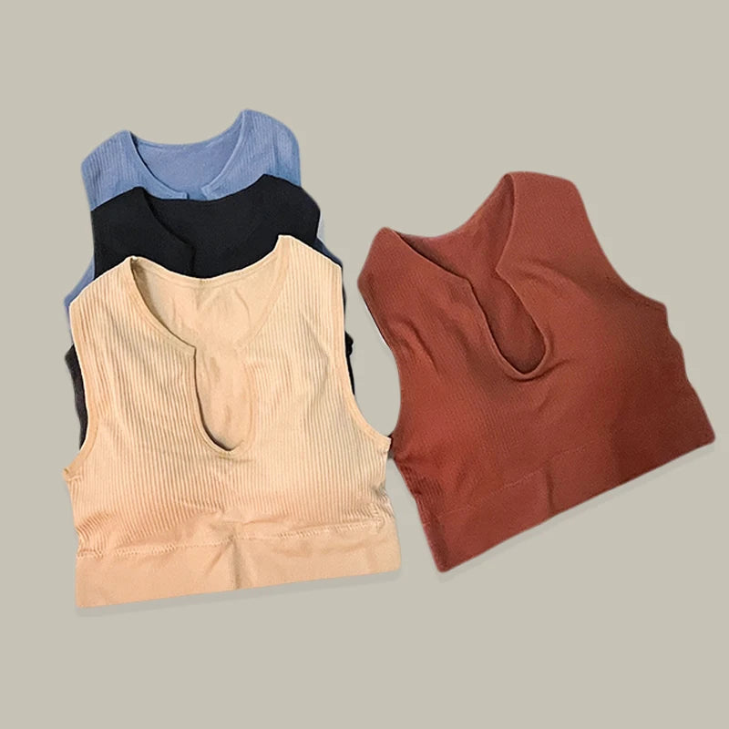 Seamless Yoga Set for Women - High Waist Leggings and Bra