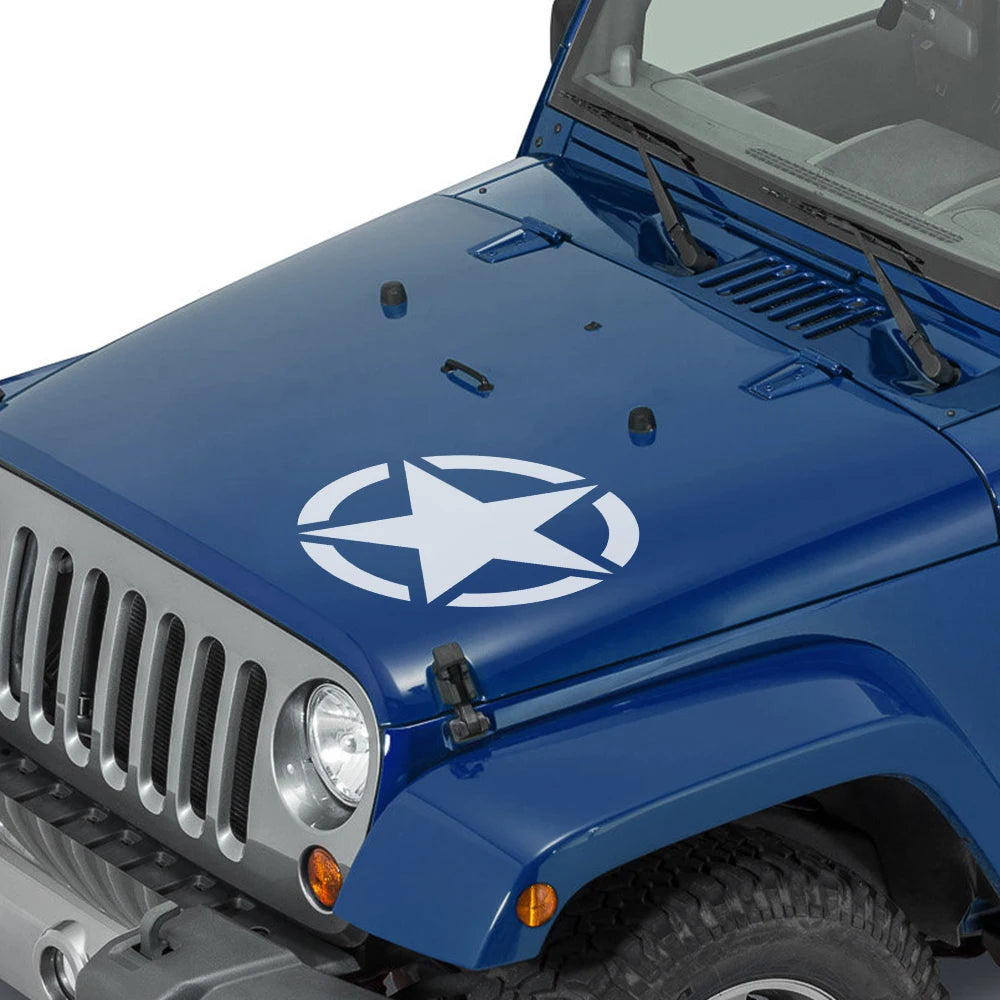 Car Hood Cover Stickers Auto Vinyl Decals For Jeep Compass Cherokee Renegade Wrangler JK JL CJ 4x4 Tuning Accessories