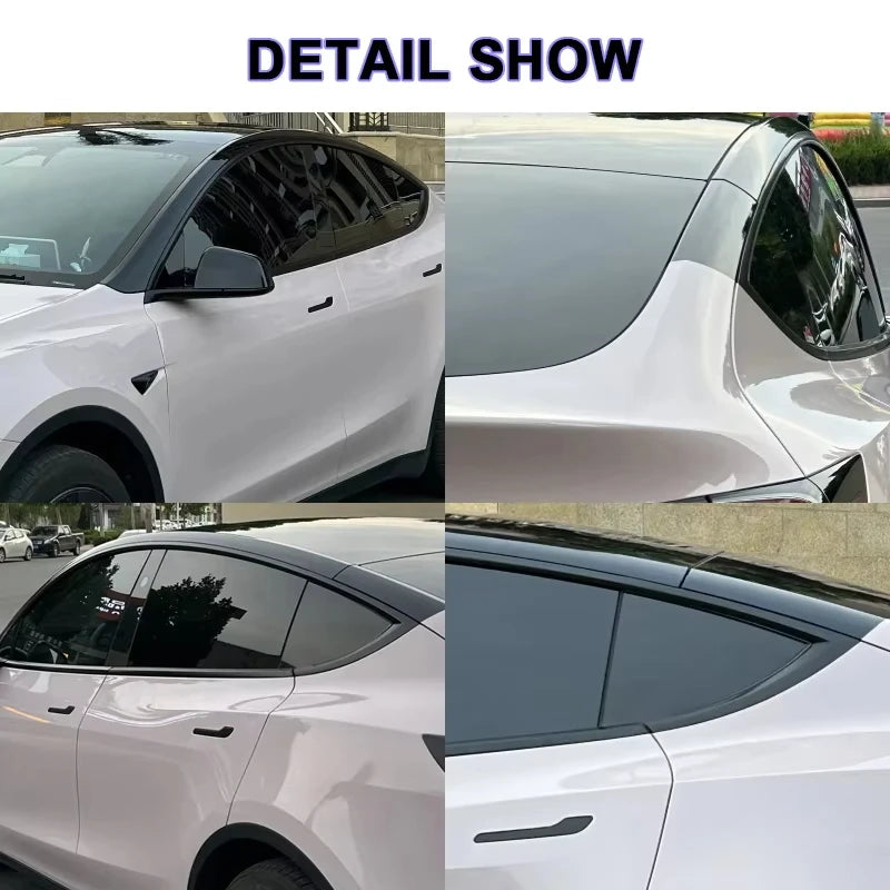 Customized Suspended Roof Film Invisible Car Body Suit Black TPU Protective Film for Tesla Model Y 2020 to 2023