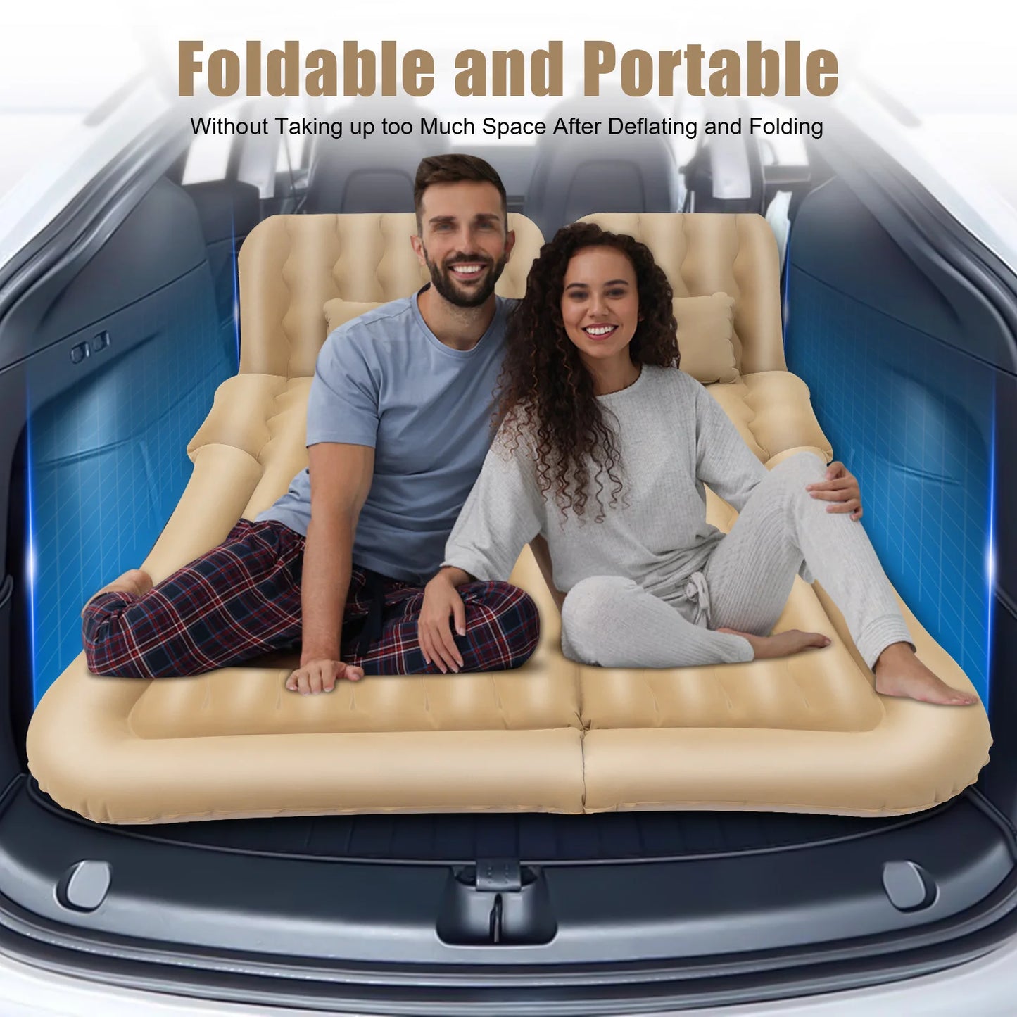 Inflatable SUV Air Mattress for Camping and Travel Adventures