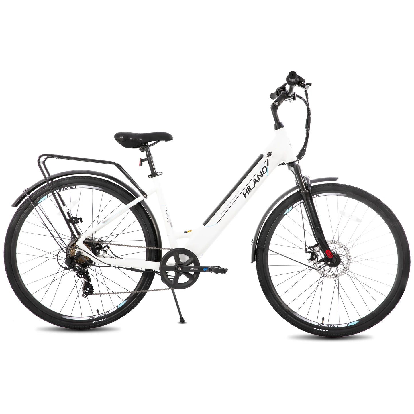 Hiland Electric Road Bike With Detachable Battery LCD