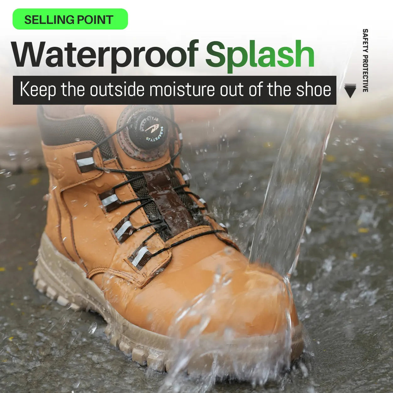 Work Safety Boots for Men and Women Waterproof Protective Safety Shoes Lightweight Steel Toe Work Shoes Size 47 and 48