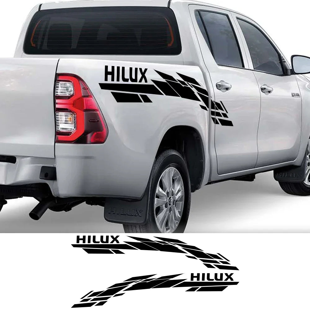 Car Stickers For Toyota Hilux Vigo Revo Rocco Truck Trunk Side Graphics Vinyl Decor Auto Accessories