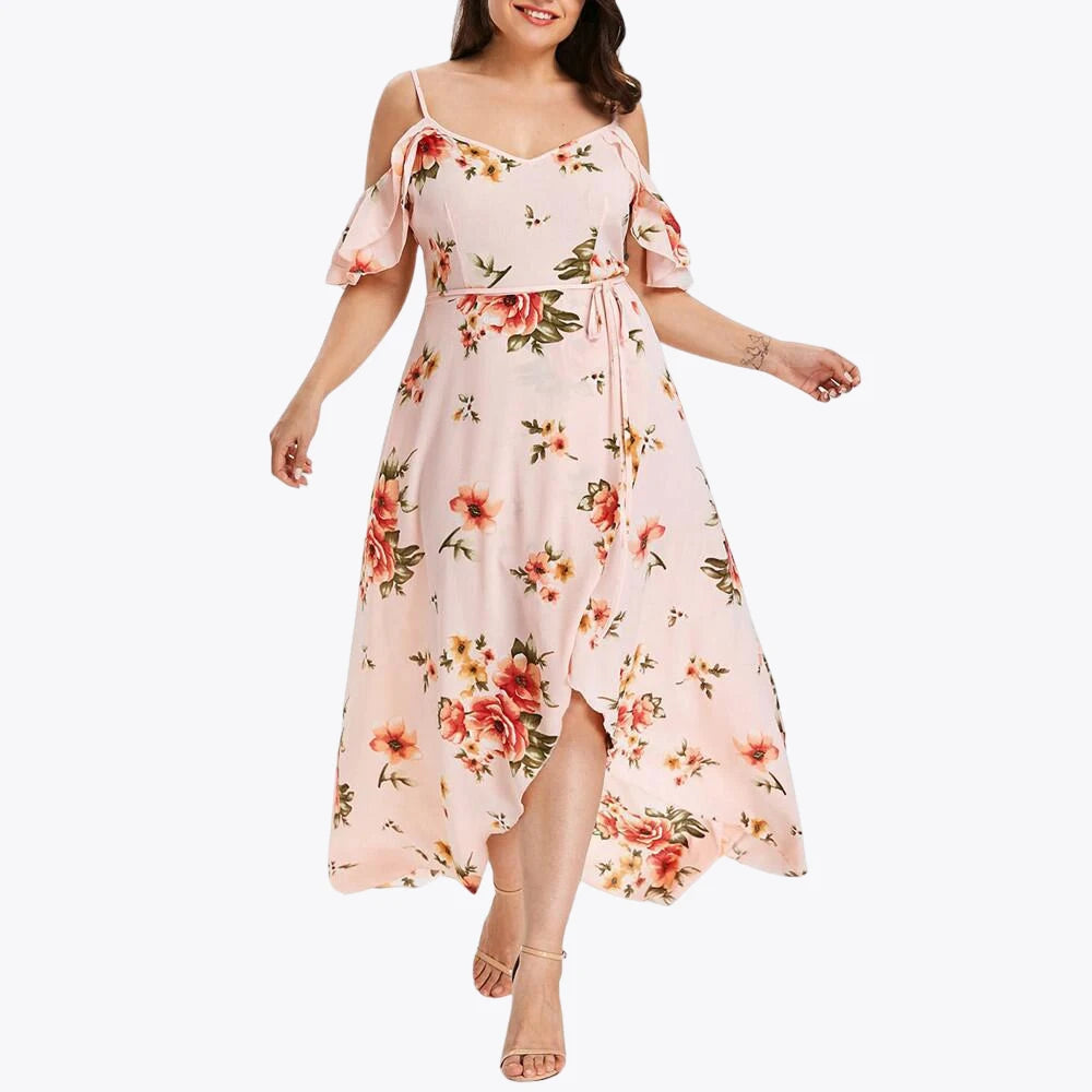 Casual Summer Flower Print Dress for Women