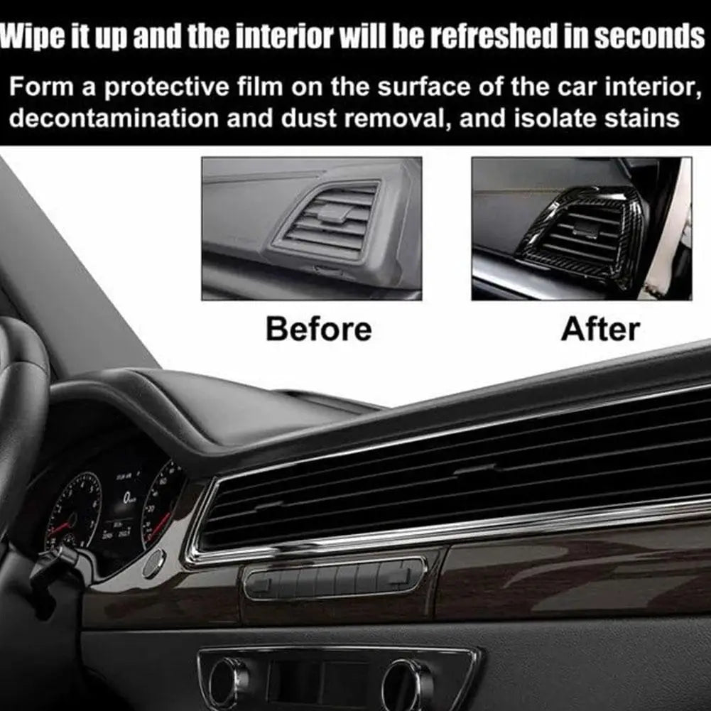 30ml Crystal Coating Refurbish Agent for Plastics Parts With Sponge Long Duration Universal Plastics Restorer Car Accessories