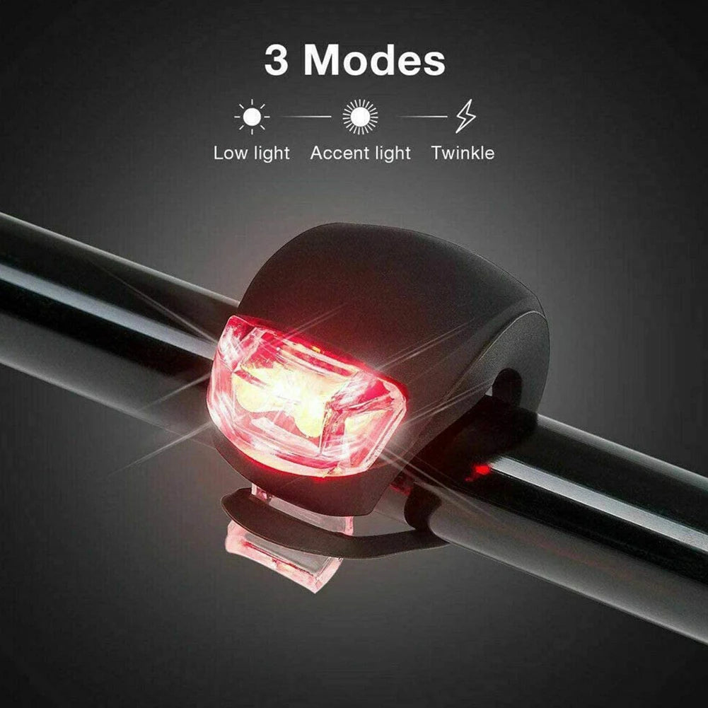 Bicycle LED Silicone Light Set with Waterproof Features