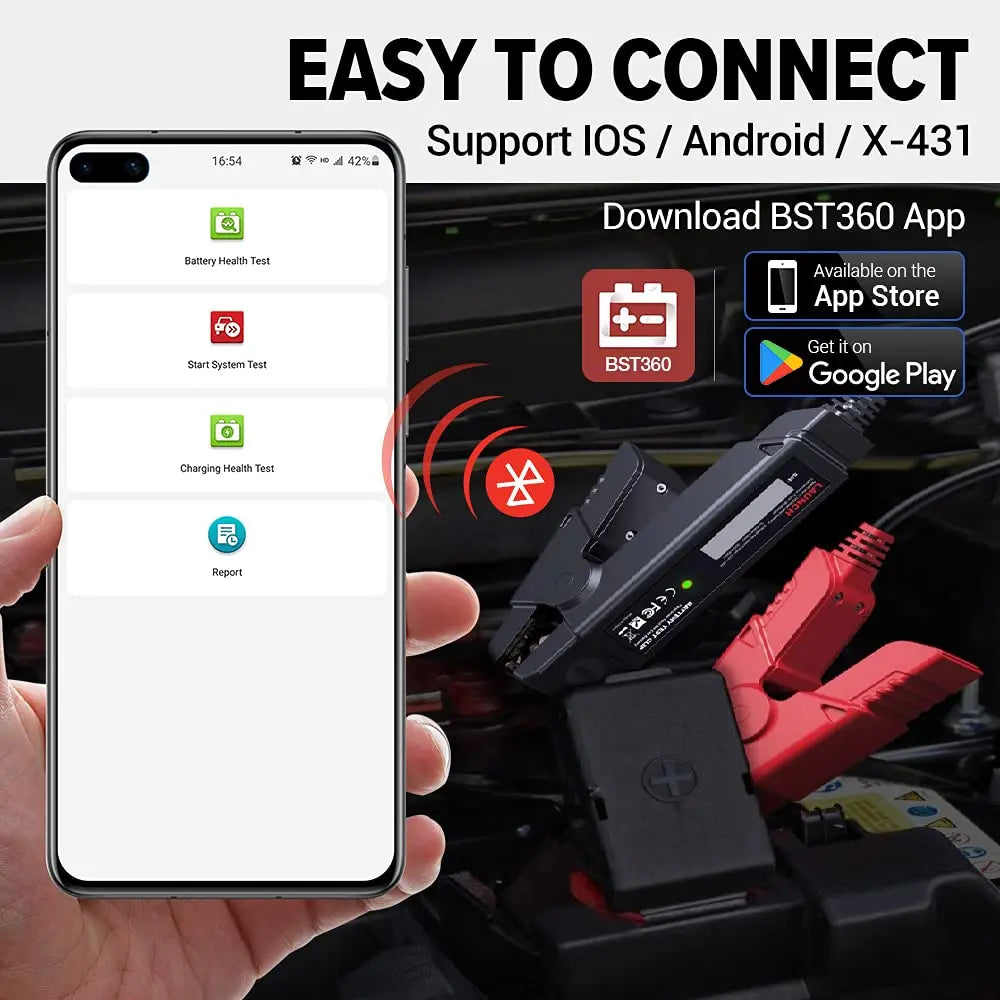 Launch X431 BST360 Battery Tester 12V 2000CCA Voltage Automotive Battery Analyzer Diagnostic Tool for Cars Free Update