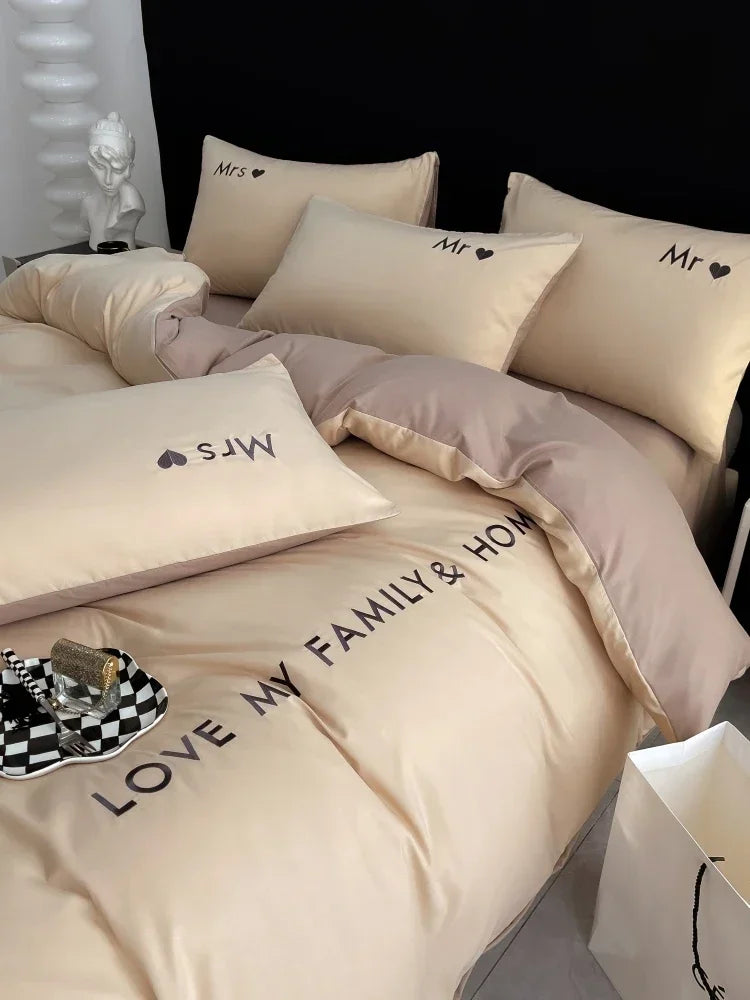 Nordic Luxury Egyptian Cotton Bedding Set for Ultimate Comfort