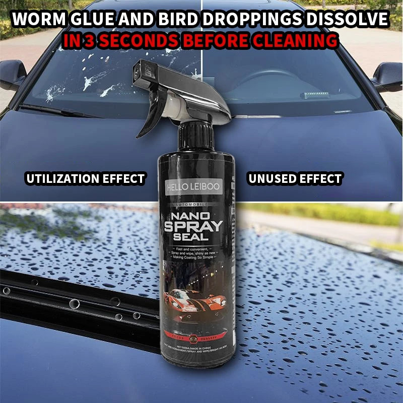 LEIBOO 10H Car Coating 500ML Nano Liquid Glass Plated Crystal Hydrophobic Waterproof Polishing Paint Hardness Car Polish Wax