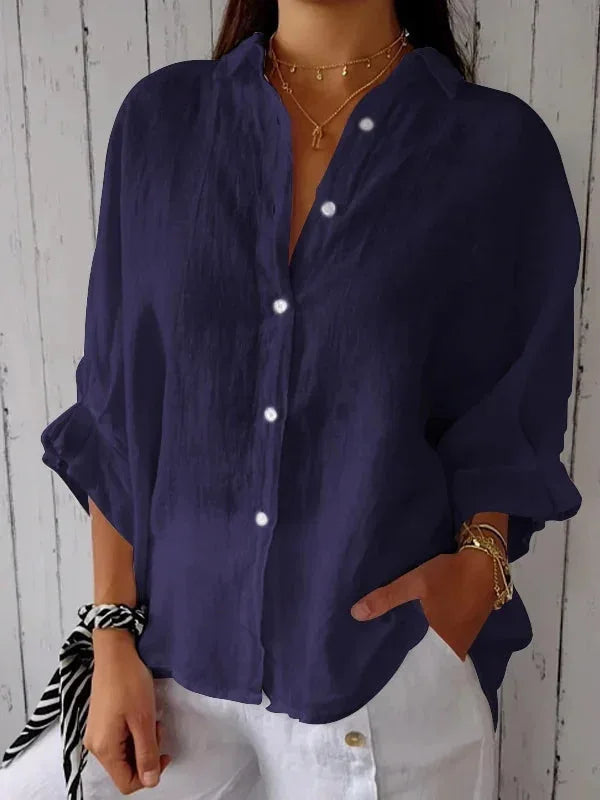 CN Guangdong Cotton Linen Womens T Shirt Loose Fit Top
